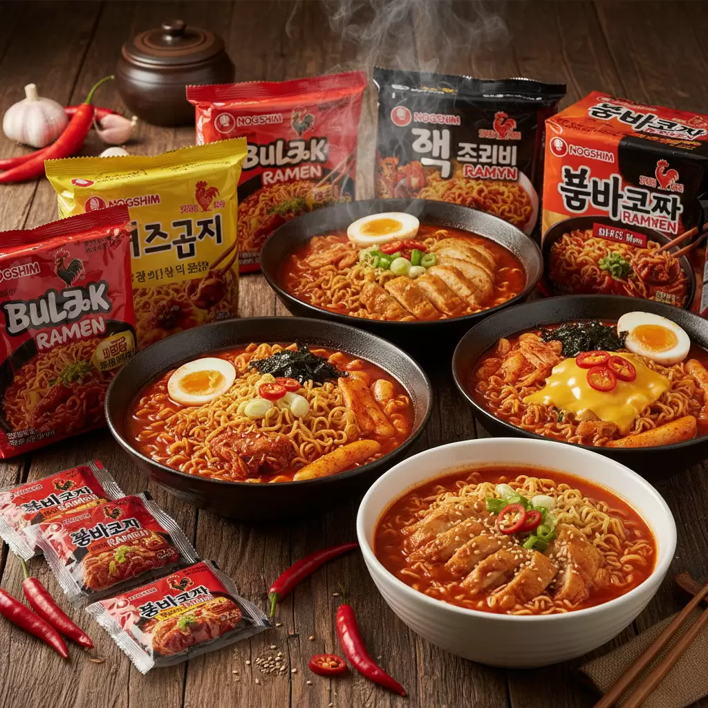 Top 15 Loại Mỳ Tôm Cay Hàn Quốc Ngon Nhất Đáng Thử 2026