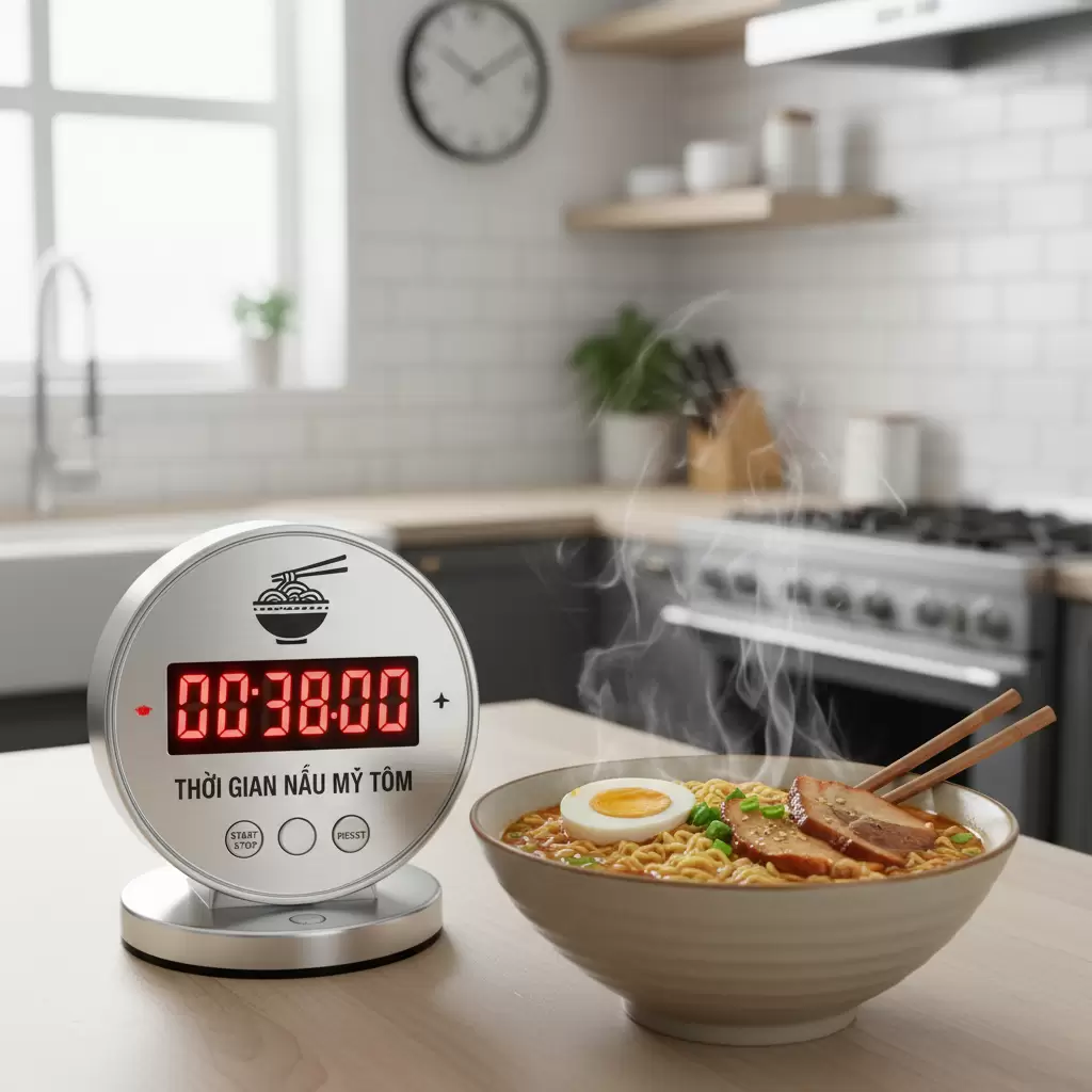 Kiểm soát thời gian nấu là chìa khóa để sợi mỳ đạt độ dai hoàn hảo