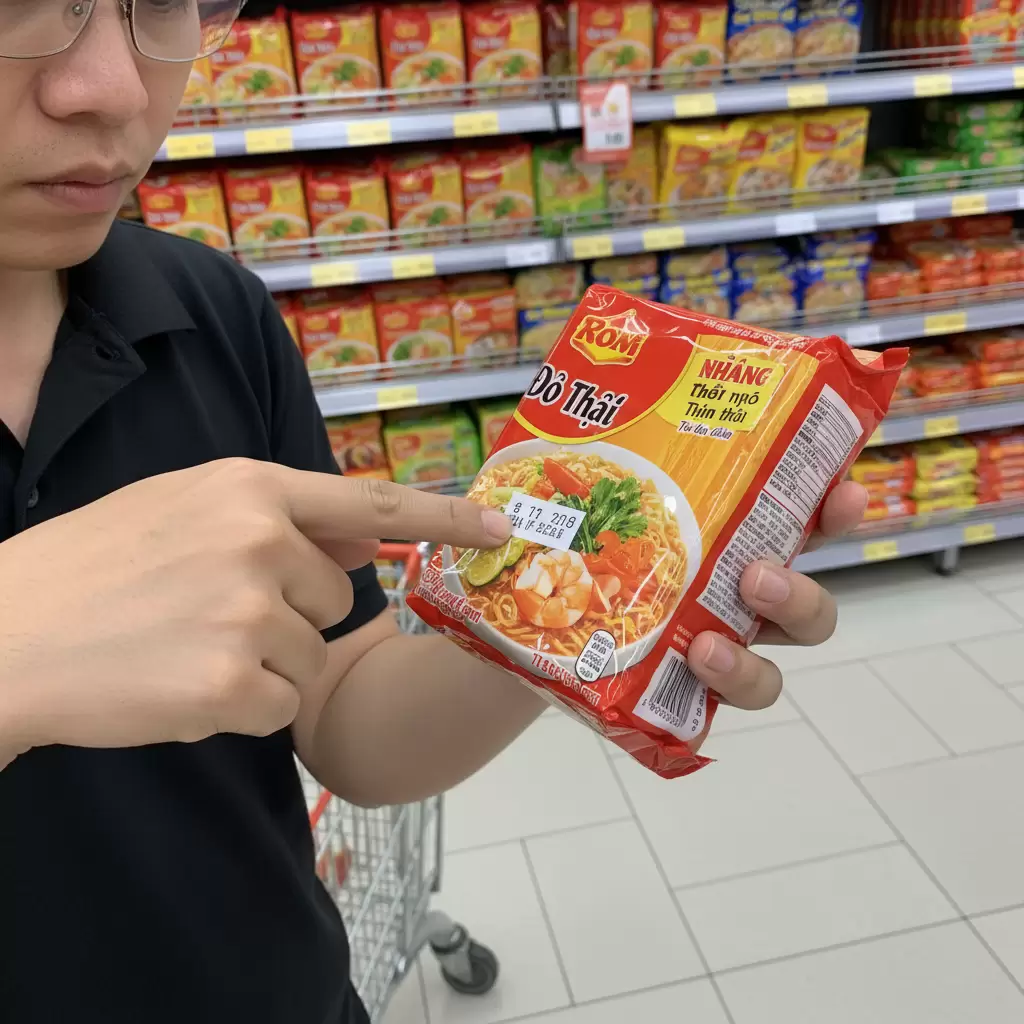 Việc kiểm tra kỹ hạn sử dụng và điều kiện bảo quản là bước quan trọng khi mua sắm thực phẩm nhập khẩu