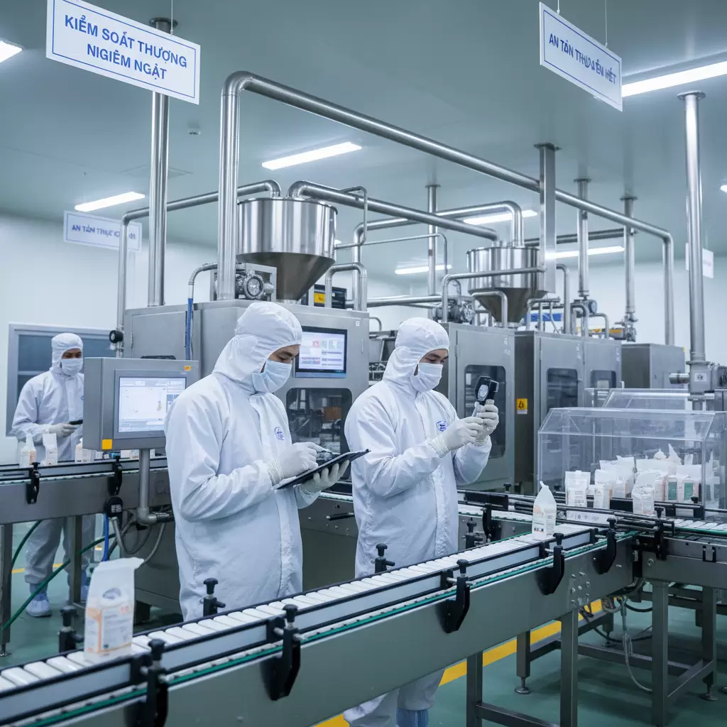 Quy trình sản xuất mỳ tôm không gluten phải tuân thủ các tiêu chuẩn nghiêm ngặt để ngăn ngừa nhiễm chéo và đảm bảo chất lượng